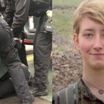 Arrest at arms fair and Anna Campbell