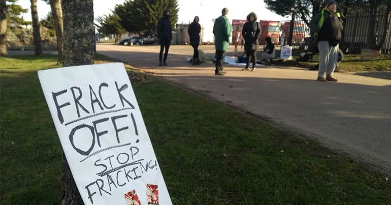 Great Yarmouth anti fracking protest