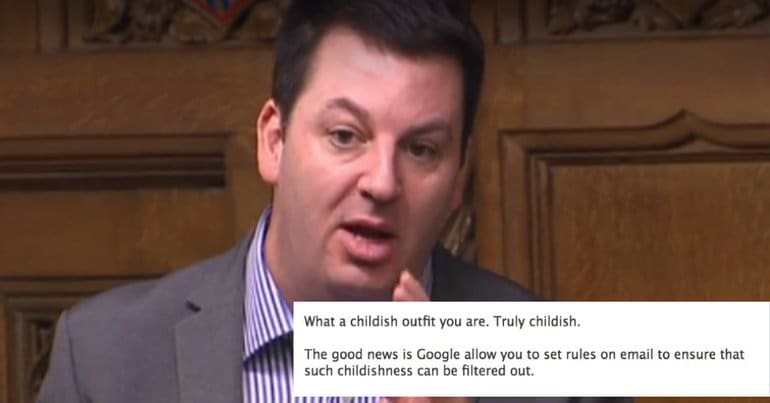 Andrew Percy MP email to independent journalist
