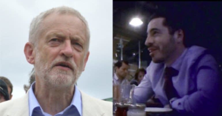 Jeremy Corbyn and Israeli diplomat Shai Masot