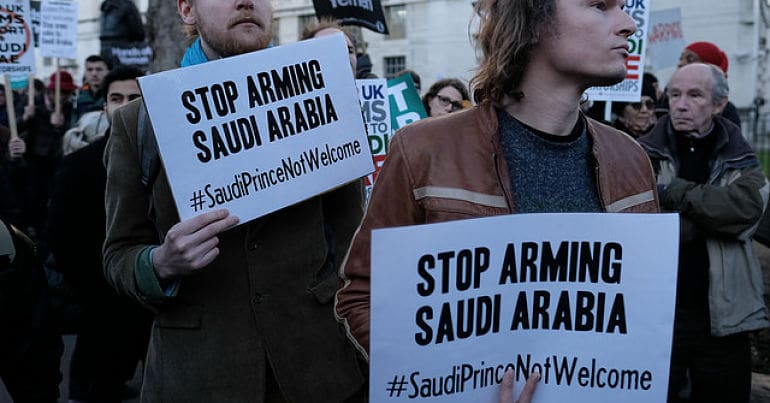 Protest against Saudi Arabia