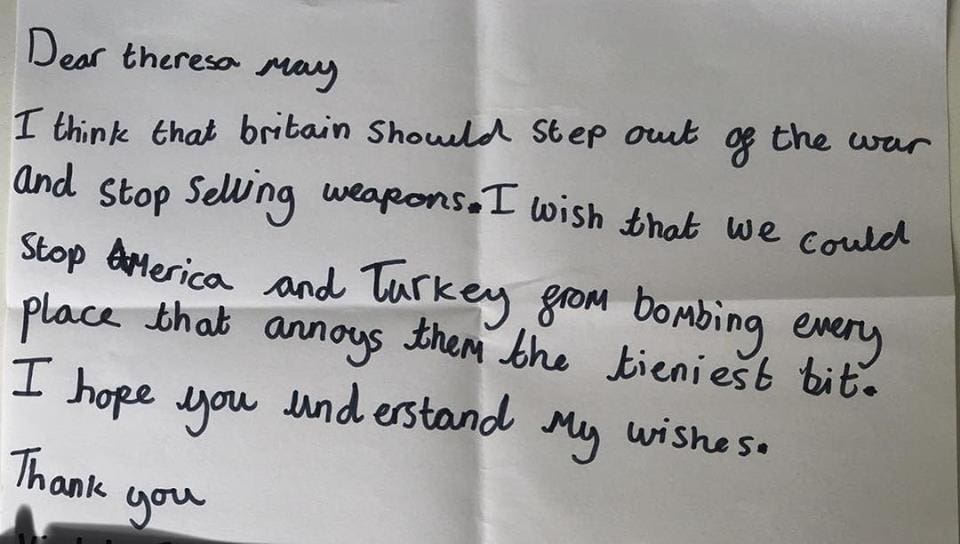 Letter to Theresa May