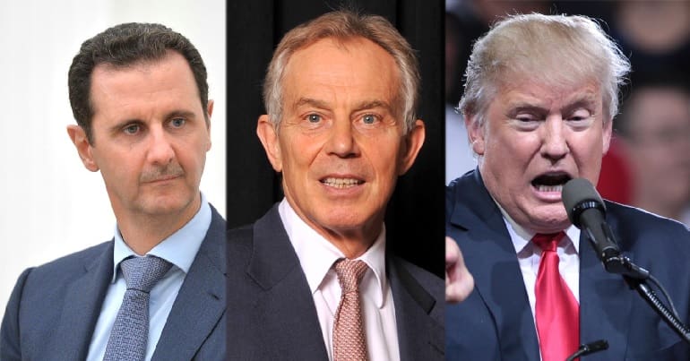 Assad Blair Trump