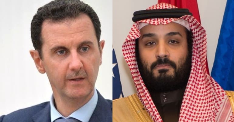 Bashar al-Assad and Mohammad bin Salman