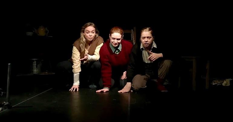 The three sisters in the latest production of Beasts