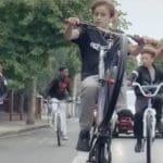Kids on bikes for Bikes up Knives down