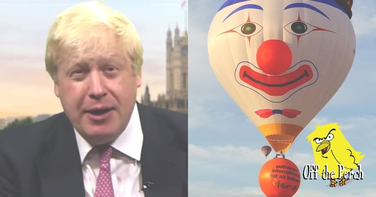 Boris Johnson and a Hot Air Balloon