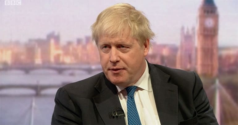 Boris Johnson on The Andrew Marr Show