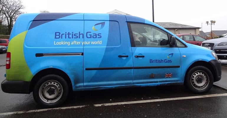 British Gas van