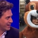 Ed Miliband and a squirrel