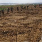 Israeli troops on the Israel-Gaza Border