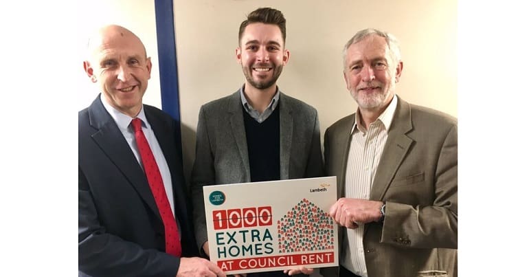 Jeremy Corbyn meeting Lambeth Labour councillor Matthew Bennett
