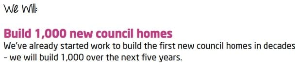 Lambeth Labours housing pledge from 2014