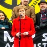 Nicola Sturgeon at anti-nuke rally