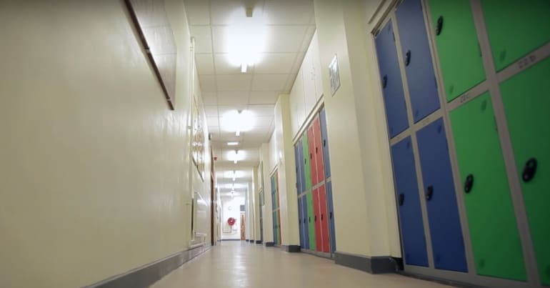 School hallway