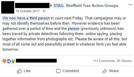 Sheffield City Council used a private investigator to collect information on campaigners