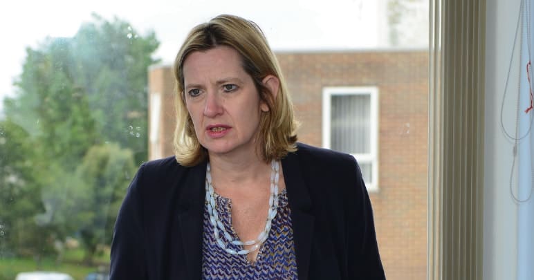 Amber Rudd looking confused