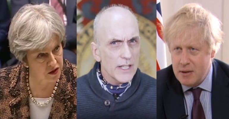 Chris Williamson, Theresa May, and Boris Johnson
