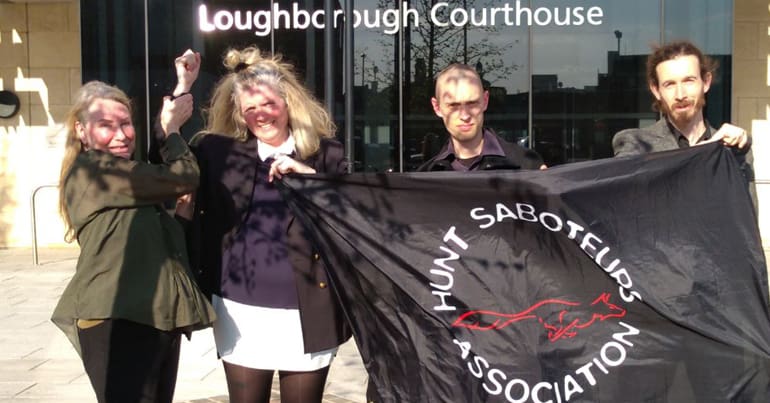 West Midlands Hunt Saboteurs outside court