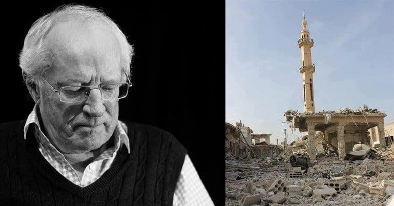 Robert Fisk and Douma Mosque in Syria (2012)