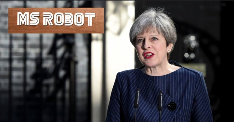 Theresa May, AKA Ms Robot