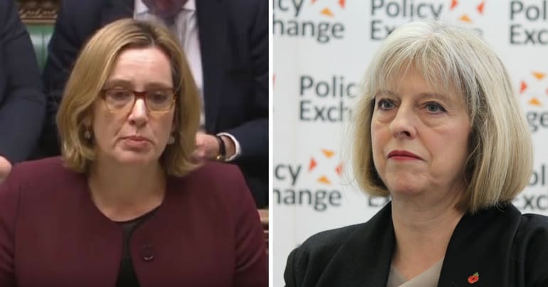 Amber Rudd and Theresa May