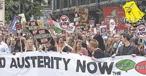 Anti-austerity protestors