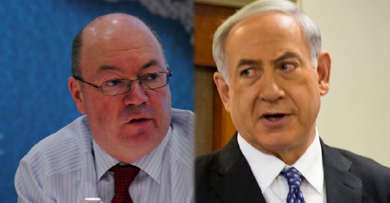 Alistair Burt and Netanyahu
