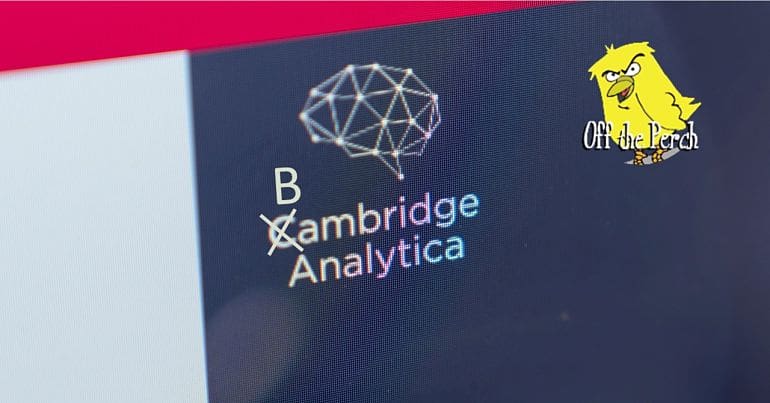 Cambridge Analytica logo changed to Bambridge OTP