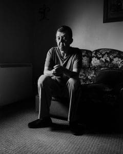 Man sitting on a chair