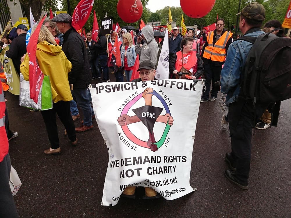 DPAC at the TUC new deal demo 