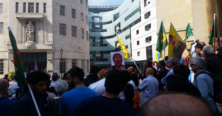 Global day of action in defence of Afrin, in London