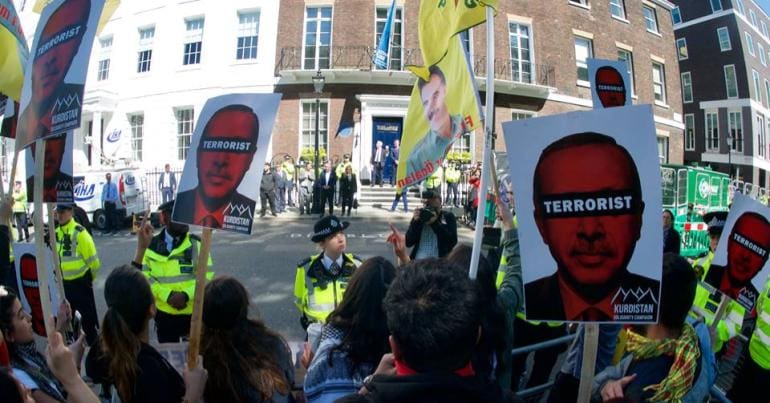 Erdogan protest 14 May 2018 London