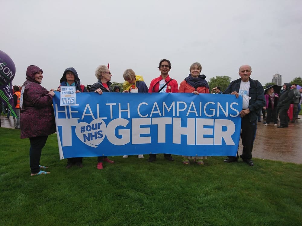 Health Campaigns Together at the TUC new deal demo