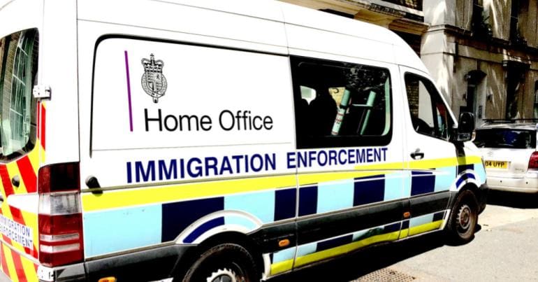 Home Office Immigration Van