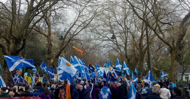 Kelvingrove Park Glasgow - Independence March