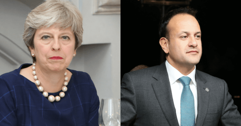 Theresa May and Leo Varadkar