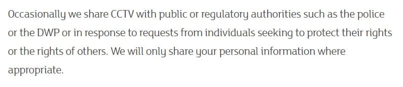 Sainsburys privacy policy