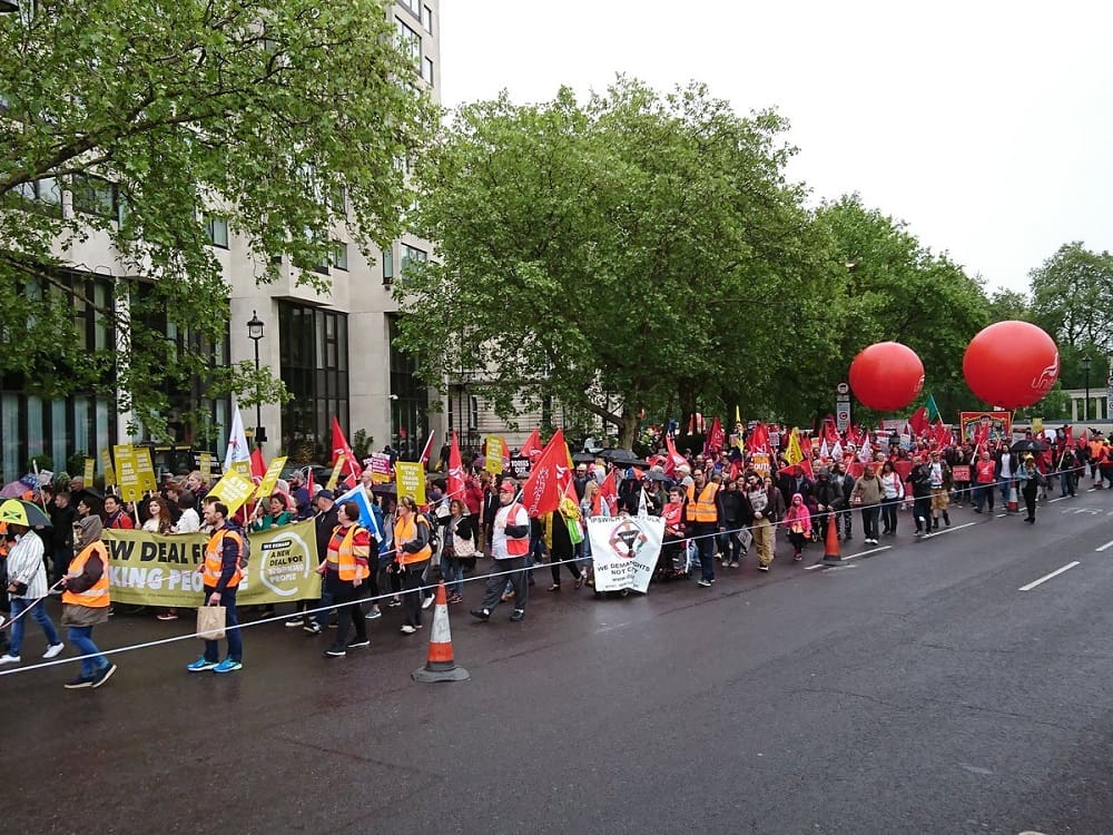 The TUC New Deal march