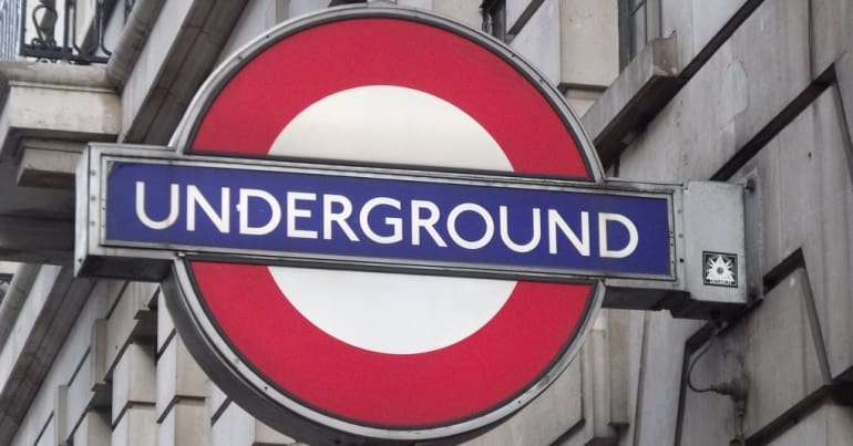 London Underground station sign