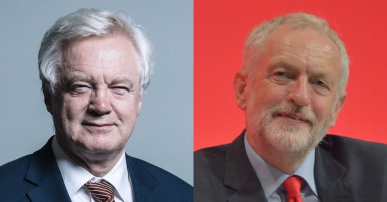 David Davis and Jeremy Corbyn