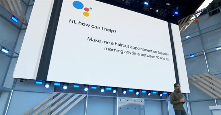 Google Duplex at I/0 conference