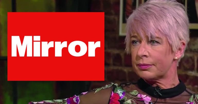 Katie Hopkins and Mirror logo