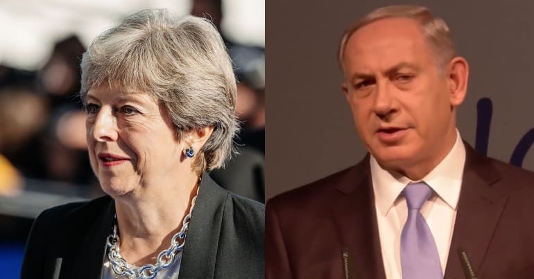 Theresa May benjamin netanyahu