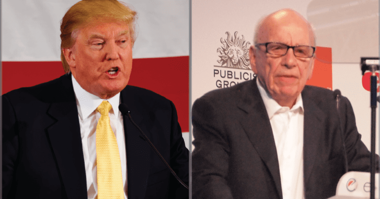 Donald Trump and Rupert Murdoch