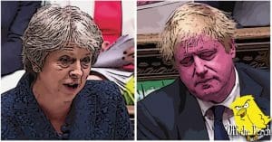 Theresa May and Boris Johnson