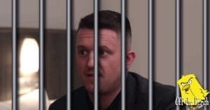 Tommy Robinson behind bars
