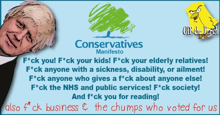 Boris Johnson over the Conservative 'fuck list'