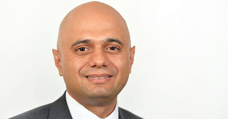 Home secretary Sajid Javid MCB Islamophobia