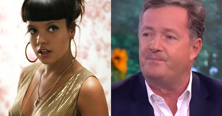Lily Allen and Piers Morgan gun violence